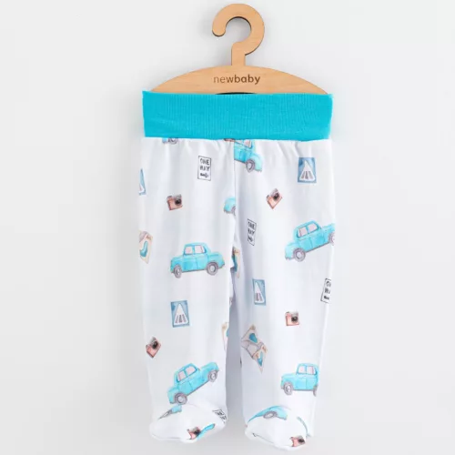 Baba lábfejes nadrág New Baby Classic II 3ks boy