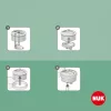 Gyermek itatópohár NUK Mini-Me Flip Frozen  450 ml 12+ m