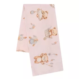 Flanel pelenka nyomtatott mintával New Baby teddy bear pink