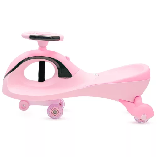 Gravitációs gyerekjármű LED-del Baby Mix G-Force babarózsaszín (Sérült csomagolás)