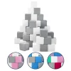 Habkockák - 45 darabos nagy habkocka Pyramida pink white grey