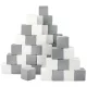 Habkockák - 45 darabos nagy habkocka Pyramida grey white