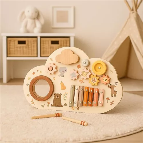 Montessori tevékenységi tábla Állatok Baby Mix