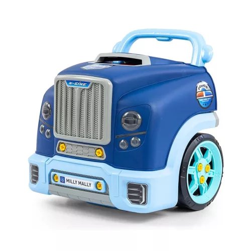 Realisztikus modell az autó elejének nyitható motorháztetőjével, Milly Mally N-GINE blue