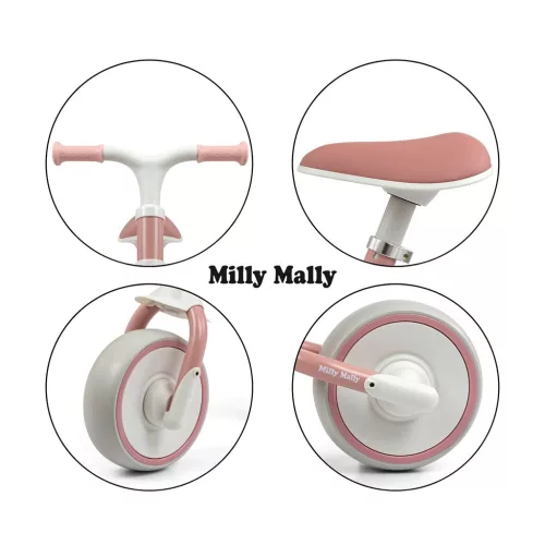 Gyerek futóbicikli Milly Mally Skippy pink