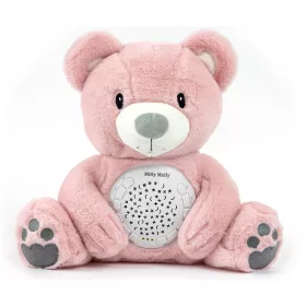Plüss szundibarát maci projektorral Milly Mally Bear pink