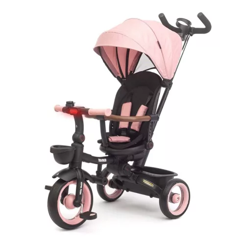 Luxus gyerek tricikli világítással Milly Mally Twinkle pink