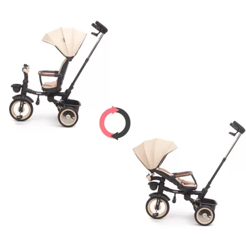 Luxus gyerek tricikli világítással Milly Mally Twinkle beige