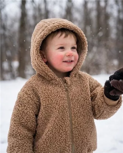 Téli kapucnival pulóver New Baby Teddy Winter