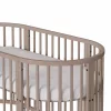 Gyermek növekedő 3-az-1-ben ovális kiságy + matrac New Baby kasmír színű
