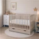 Gyerek kiságy fiókkal New Baby BASIC kasmír színű