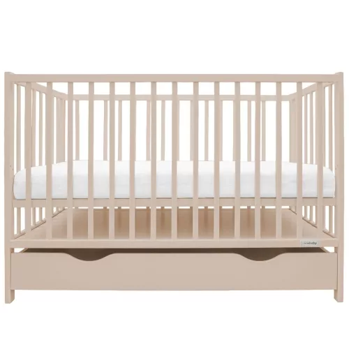 Gyerek kiságy fiókkal New Baby BASIC kasmír színű