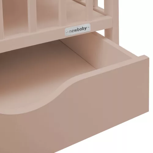 Gyerek kiságy fiókkal New Baby BASIC kasmír színű