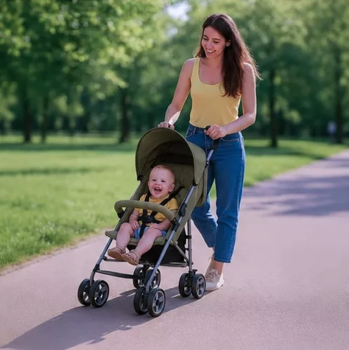 Golf babakocsi Olive Baby Mix zöld