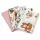 Pamut pelenka nyomtatott mintával NEW BABY 60x80 cm STANDARD GIRL 5 db