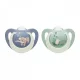 Baba cumi  NUK First Choice Night 0-6m 2 db Hippo/Koala