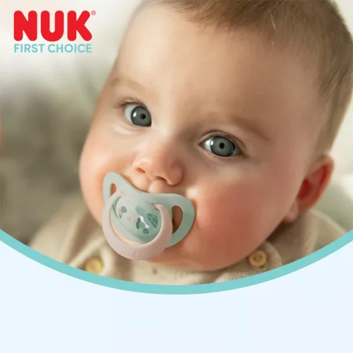 Baba cumi  NUK First Choice Night 6-18m 2 db Hippo/Koala
