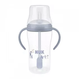   NUK Perfect Match tanuló cumisüveg szívószállal PENGUIN 260 ml