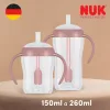 NUK Perfect Match tanuló cumisüveg szívószállal BEAR 260 ml
