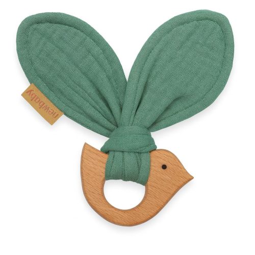 Muszlin ajándékszett babáknak New Baby zöld