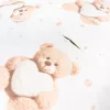 Bélelt babatakaró, pólya autós hordozóba New Baby Love Teddy Bear beige