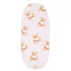 Pamut babakocsihoz való lepedő pamut New Baby Love Teddy Bear pink 35x75 cm