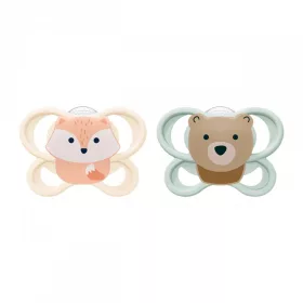 Baba cumi  NUK Perfect Match Air FOX/BEAR 0-2m 2db box