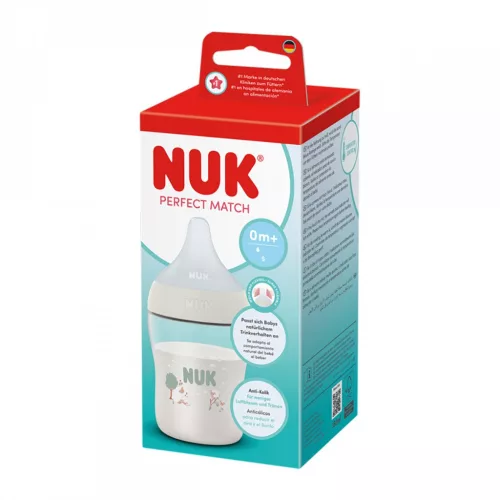 Baba cumisüveg NUK Perfect Match Temperature Control 150 ml Sheep