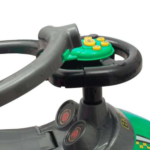 Bébitaxi tolókarral 3az1-ben Baby Mix Mega Car zöld (Sérült csomagolás)