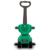 Bébitaxi tolókarral 3az1-ben Baby Mix Mega Car zöld (Sérült csomagolás)