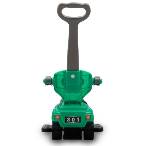 Bébitaxi tolókarral 3az1-ben Baby Mix Mega Car zöld (Sérült csomagolás)