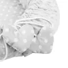 Luxus babafészek párnával és paplannal New Baby Minkyből Szívecske szürke