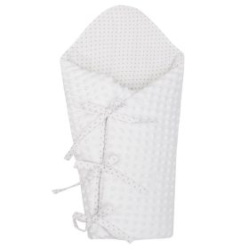 Luxus megkötős pólya Minka New Baby fehér 75x75 cm