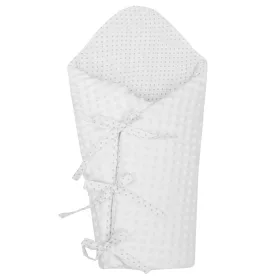 Luxus megkötős pólya Minka New Baby fehér 75x75 cm