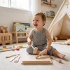 Gyönyörű fa konyhai játékszett kis séfeknek Baby Mix