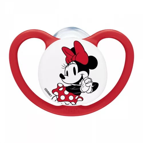 Baba cumi NUK Perfect Match Air Disney Mickey Mouse  0–6 hónapos red