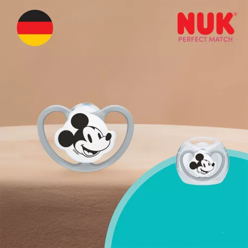 Baba cumi NUK Perfect Match Air Disney Mickey Mouse  0–6 hónapos red