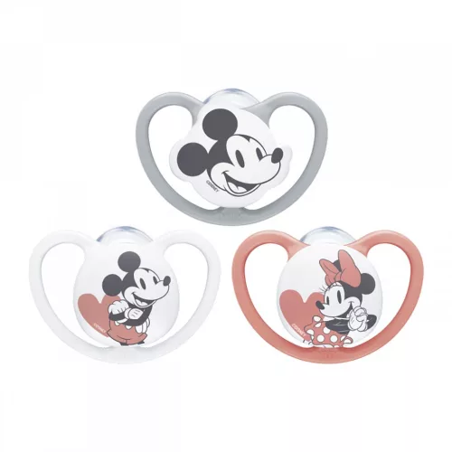Baba cumi NUK Perfect Match Air Disney Mickey Mouse  0–6 hónapos red