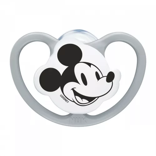 Baba cumi NUK Perfect Match Air Disney Mickey Mouse  0–6 hónapos grey