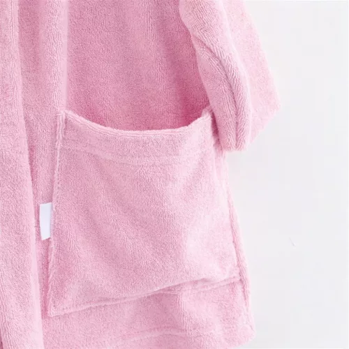 Gyerek frottír fürdőköpeny New Baby pink