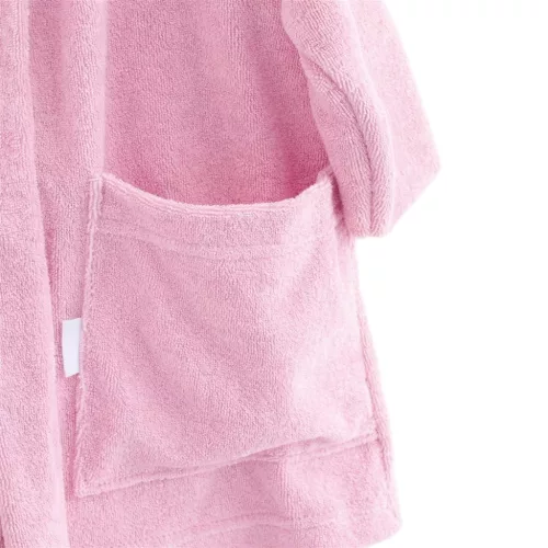 Gyerek frottír fürdőköpeny New Baby pink