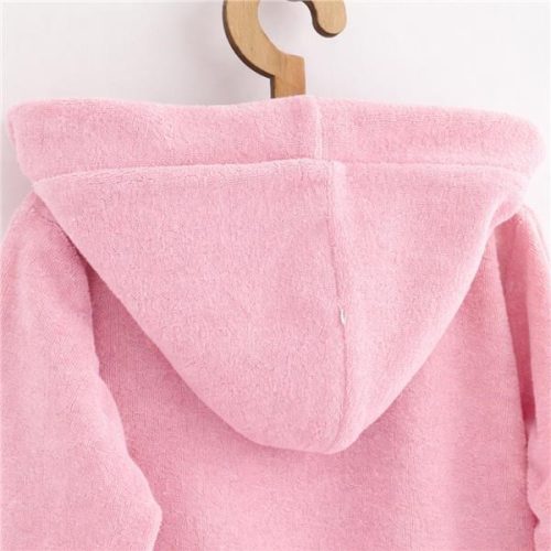 Gyerek frottír fürdőköpeny New Baby pink