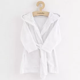 Gyerek frottír fürdőköpeny New Baby white