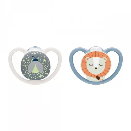 Baba cumi  NUK Perfect Match Air Night FIREFLY/LION 6-18m 2db