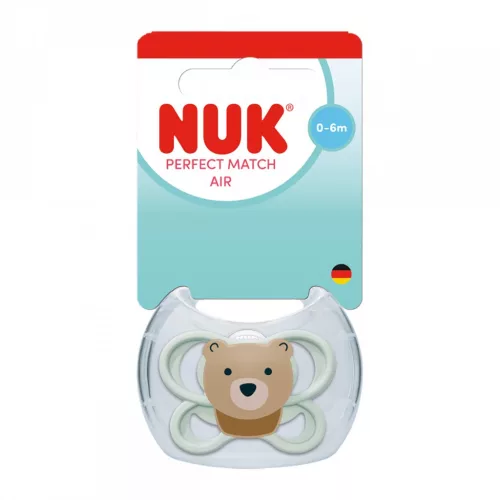 Baba cumi  NUK Perfect Match Air BEAR 0-6m 1db box