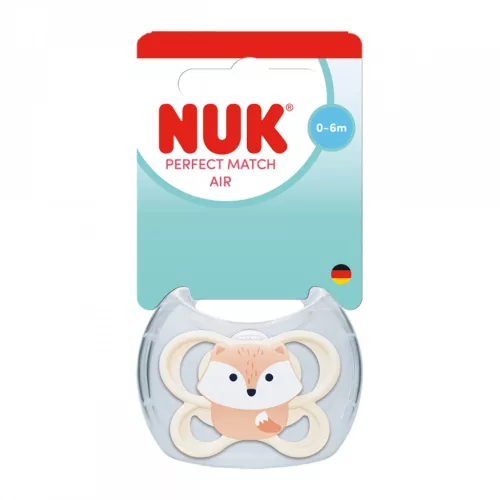 Baba cumi  NUK Perfect Match Air FOX 0-6m 1db box