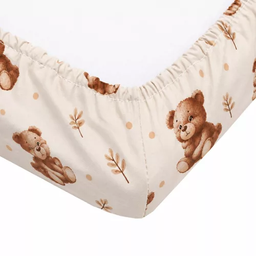 Pamut kiságyba való lepedő pamut New Baby Sweet baby bears 120x60 cm