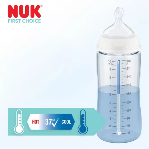 Baba cumisüveg NUK First Choice Temperature Control 300 ml Whale