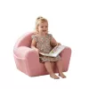 Gyermek fotel oldalsó zsebbel New Baby Teddy pink