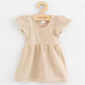 Baba muszlin ruha New Baby beige